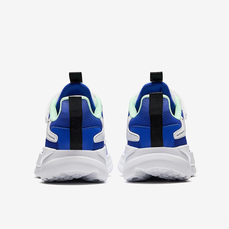 Anta Kids Mesh Comfortable Versatile Lightweight Shock Absorbing Low Top Running Shoes Men Running Shoes White Blue A12445555-1
