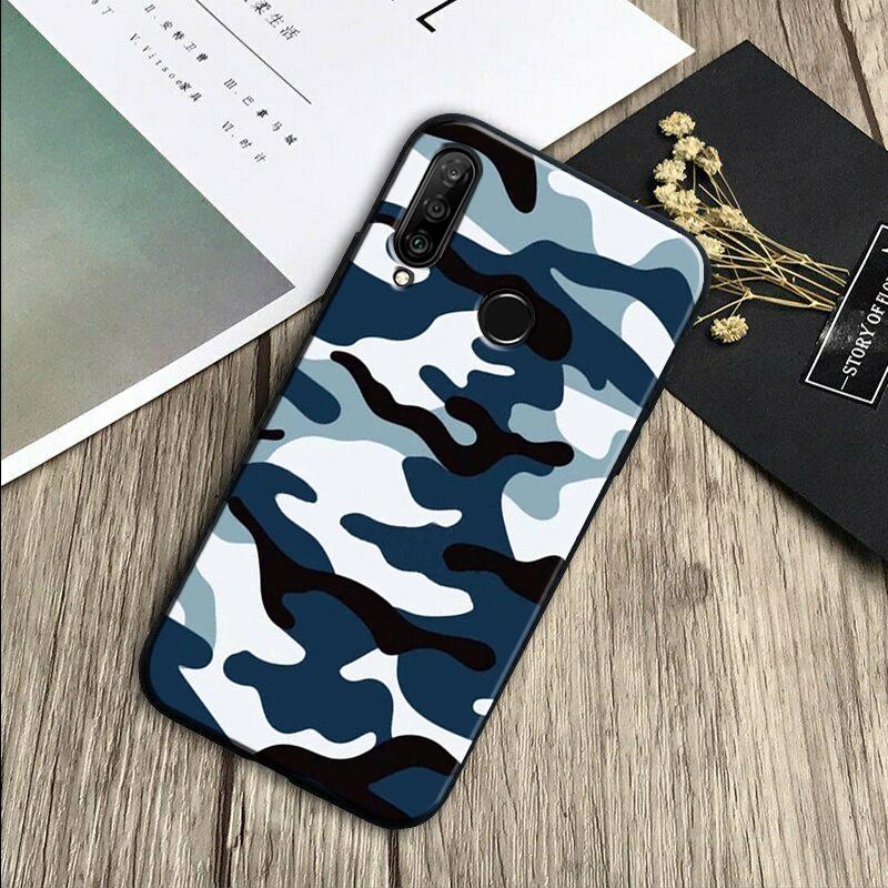 Military Army Camouflage Pattern For Huawei Nova Y70 Y91 Y61 Y72 Y73 Y90 Y60 3i 7i 8i 11 12i 9 10 SE P20 P30 Pro P40 Lite Case