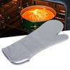 Oven Mitts Oblique Mouth Texture Silicone Nonslip Soft   Flexible To Use Cotton Lining Silicon Oven Mittens(  )