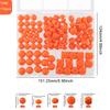 Kovict 110Pcs/Set Silicone Beads Round Lentil Hexagon Loose Bead For Jewelry Making DIY Necklace Bracelet Keychain Accessories