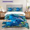 Ocean Life Underwater Scene Bedding 1 Duvet Cover 2 Pillowcase Without Core Bedding Set Christmas Birthday Gift Duvet Cover And Pillowcase