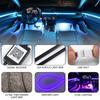 For 22 In1LED Symphony Strip Car accessories RBG 64 color car Ambient Interior Acrylic Strip Guide Fiber Optic Interior light