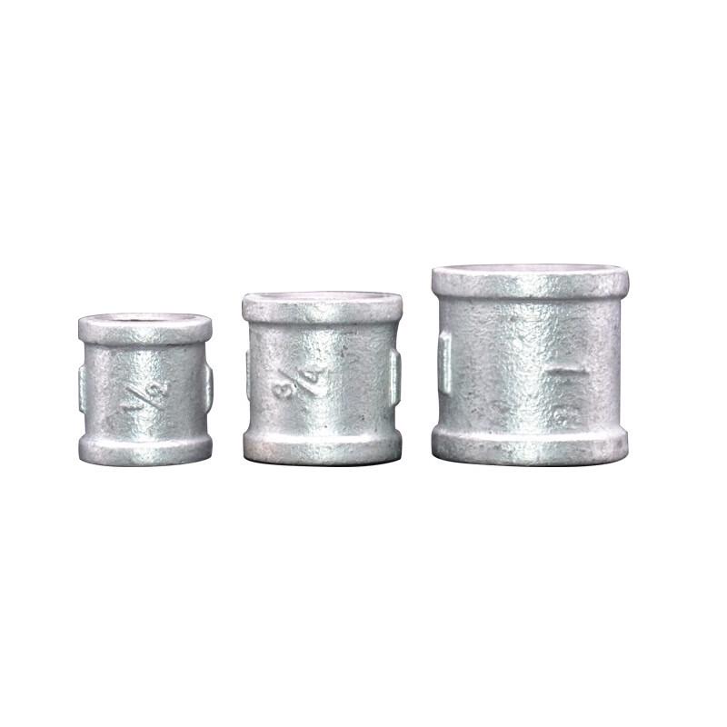 JiaShilu Galvanized Malleable Iron Female Thread Straight Coupling