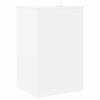 Record Storage Cabinet White 38 X 33 X 61 Cm Engineered Wood