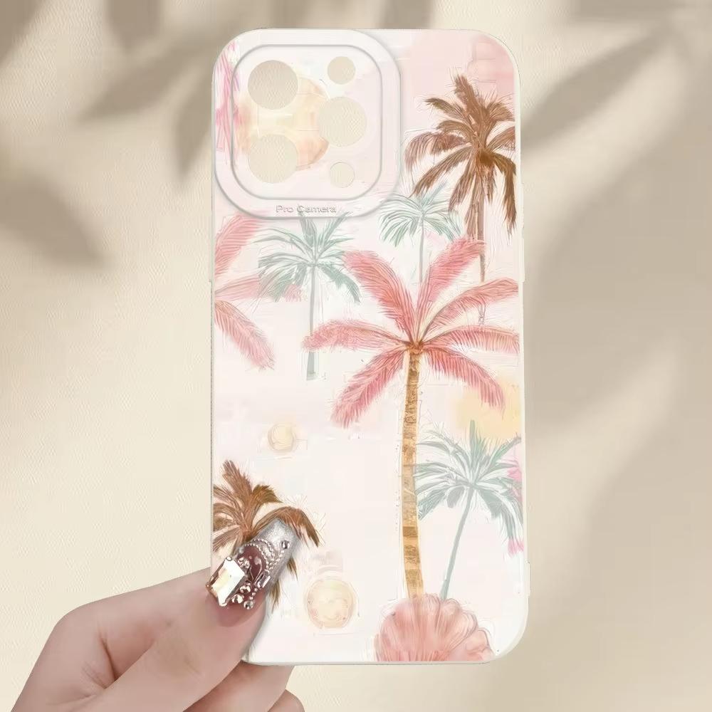 Tropical Beach Colorful Palm Trees Phone Case For Samsung Galaxy S26 Ultra S25 S24 S23 S22 Plus S21 FE A16 A55 A35 Soft Cover