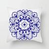 Blue Geometric Floral Printed Pillow Case Soft Cushion Cover for Home Sofa Car Bedroom Pillow Covers,(3)