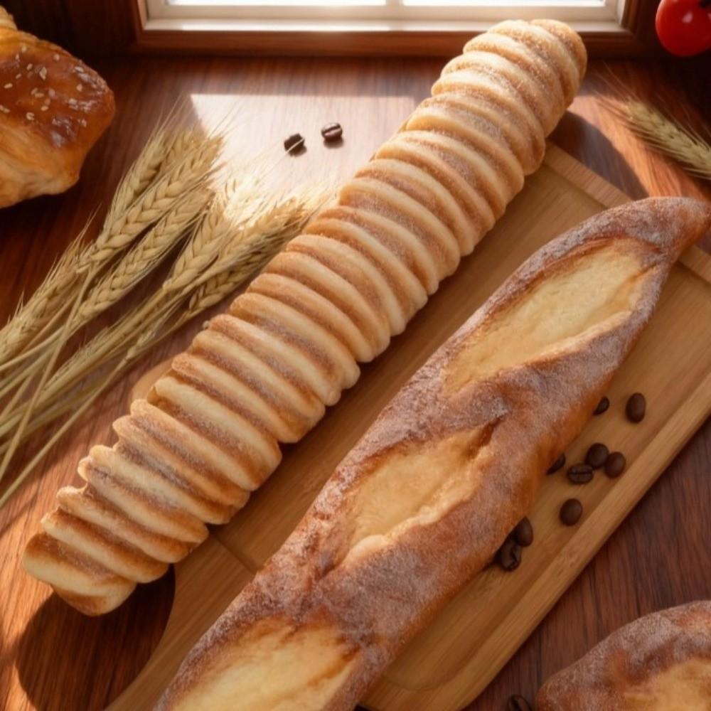 Pane Finto Realistico Morbido Modello Toast in PU Decorazioni per Feste Pane Liscio Artificiale Scaffale Espositore
