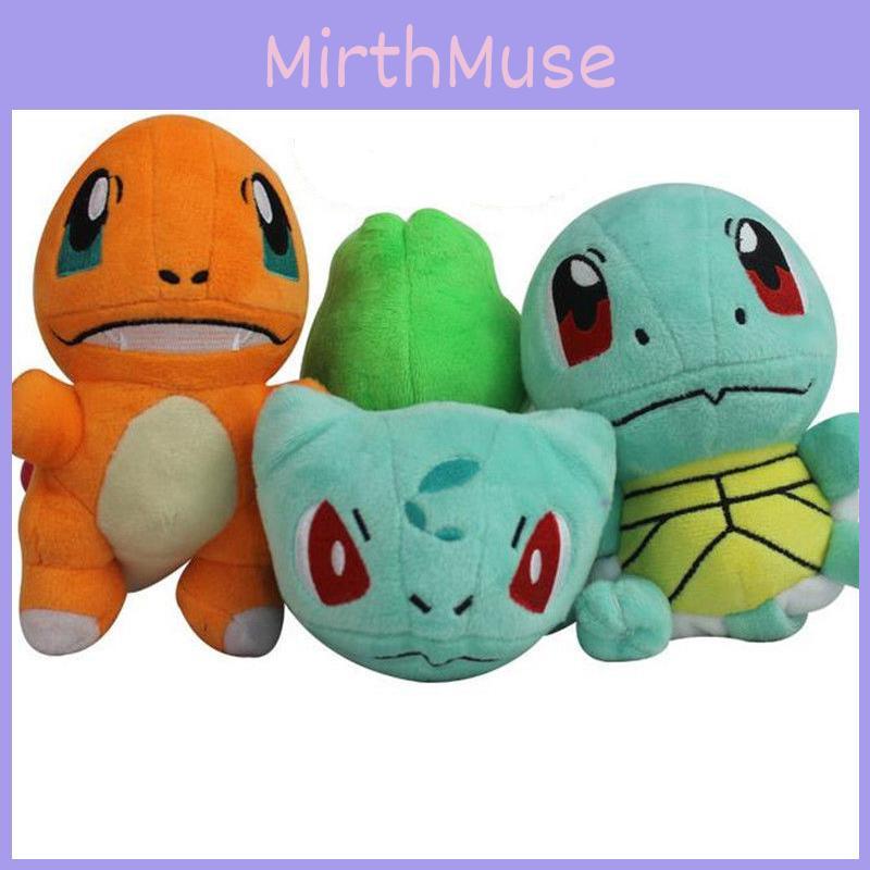 Go Pikachu Eevee Squirtle Plush Stuffed Toy Gifts Figure Version Tv