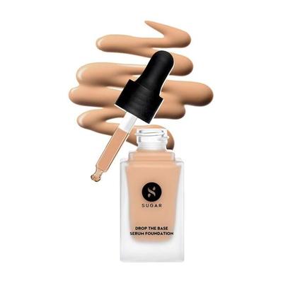 Kosmetyki Drop The Base Serum Foundation | Średnie krycie | Utrzymuje się 8 godzin+ | Naturalne wykończenie | 20ml - 15 Cappuccino (Jasny, Chłodny Podton)