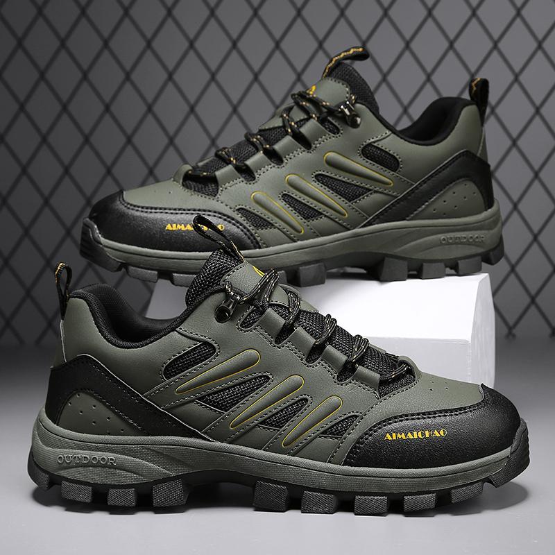 Fashion Shoes For Men Hiking Outdoor Leather Casual Sneakers Walking Climbing Water Proof Wear-resistant Anti-slip New Men's Sport Shoe