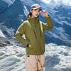 Men Women 2-in-1 Hiking Jacket With Down Liner Outdoor Camping Winter Coat