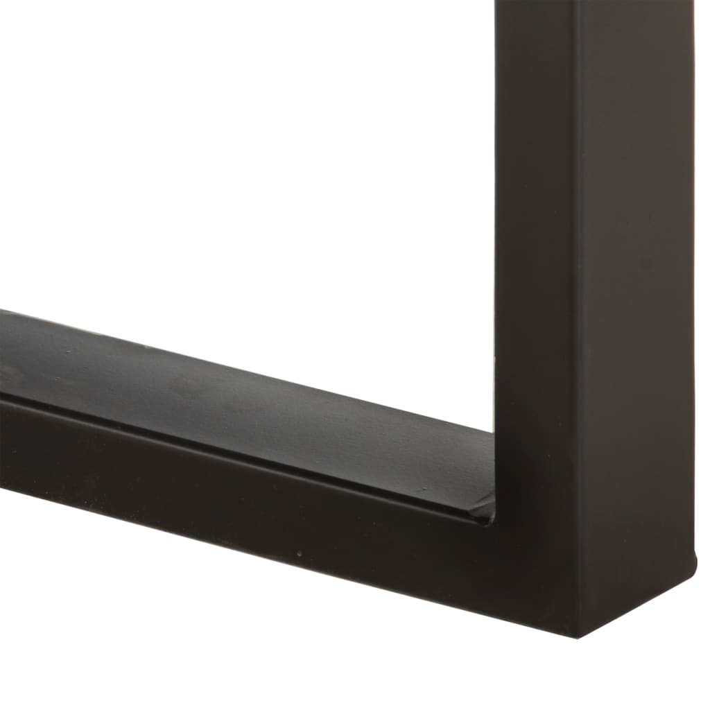 Bench 110 cm Rough Mango Solid Wood and Steel