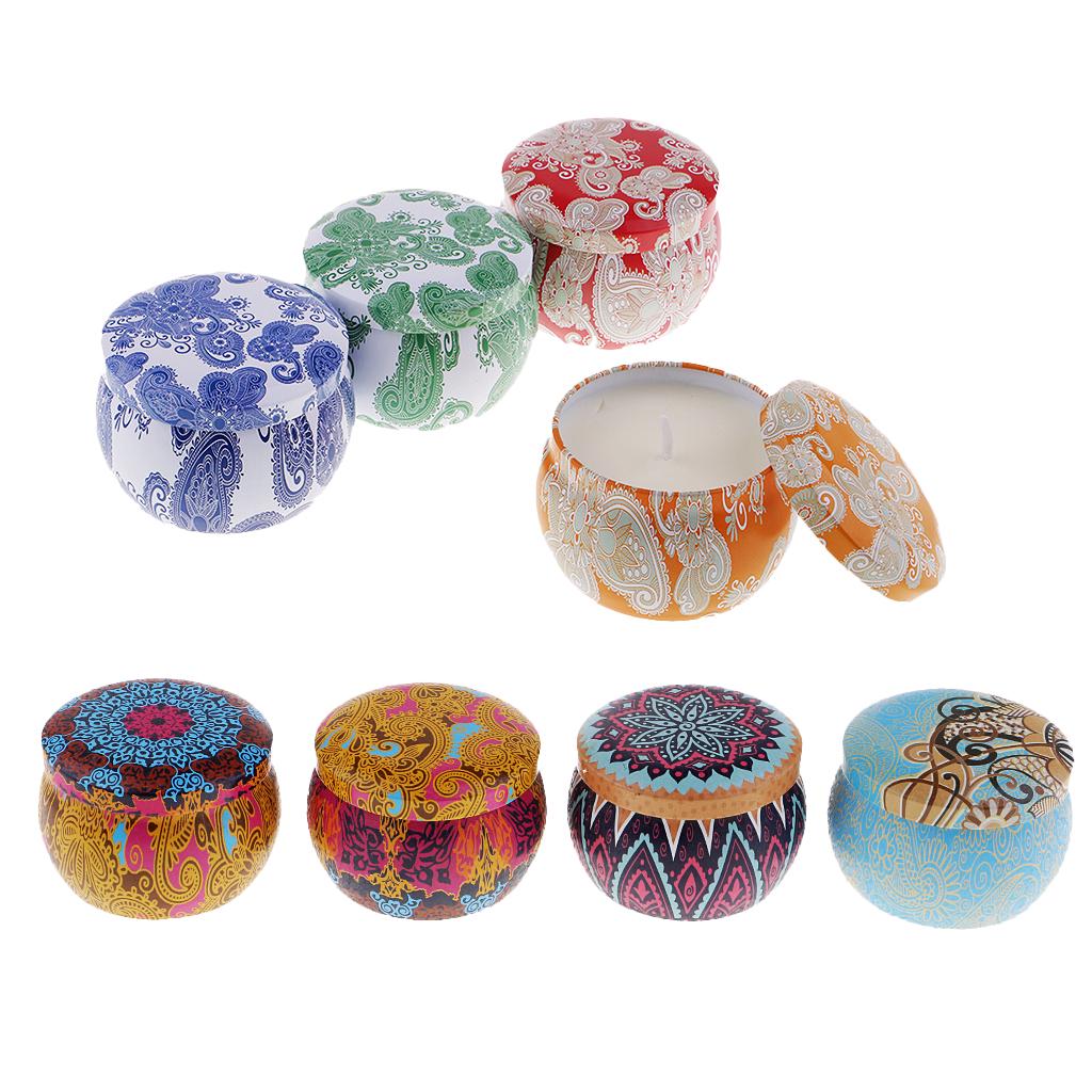 Buy 4 Pieces Scented Candles Gift Set Natural Soy Wax Portable Travel ...