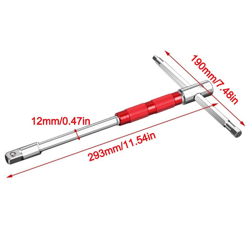 New Multifunctional T-Handle Wrench Set Universal Replaceable Hex Allen Spanner Repair Wrench