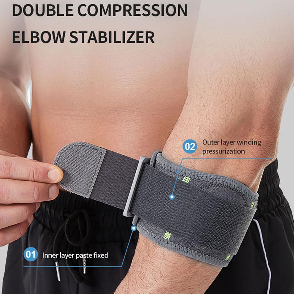 Gtubike 1 Stück Tennis Golfball Ellbogenband Unterarmstützband Kompressions-Ellbogenband Kompressionspolster Ellbogenstütze zur Schmerzlinderung