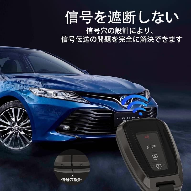 Toyota Key Case Assembled Key Case TPU Zinc Metal Key Bag Crown 220 Series C-HR Prius 50 Series New Corolla RAV 450 Series Camry 70 Series Land C