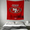 San Francisco 49Ers Seinakate Esteetiline Seinale Riputatav Trükitud Kangast Tekk Dekoratiivsed Katted Magamistoa Elutoa Kodu Dekooriks