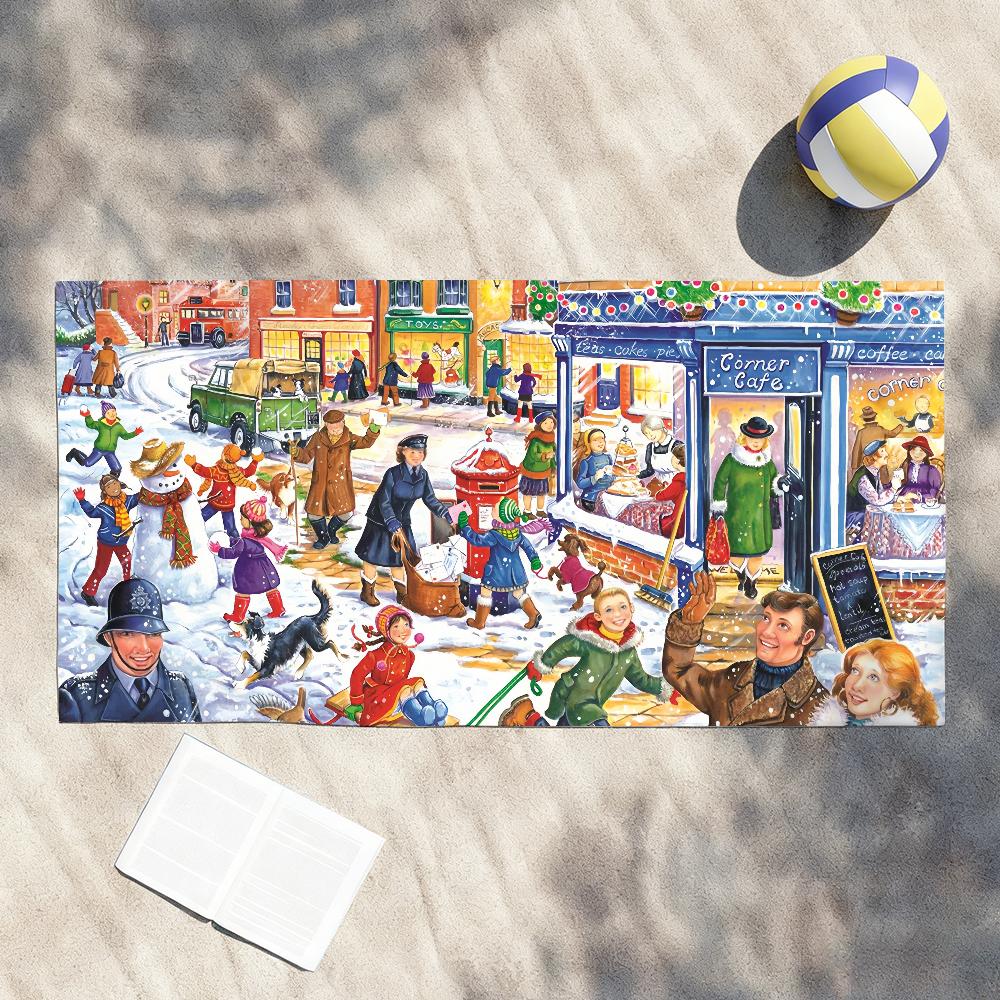 

Winter Sports Skiing Theme Towel Shower Sauna Travel Spa Quick Dry Gym Accessories Soft Large Beach Towels W30*H60(CM)