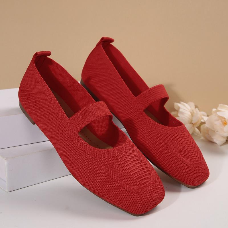 Fashion 2024 Breathable Mesh Summer New Plus-size Flat Low Fabric Solid Color Casual Work Slip-on Bean Shoes Women Shoes Shoes Slip On
