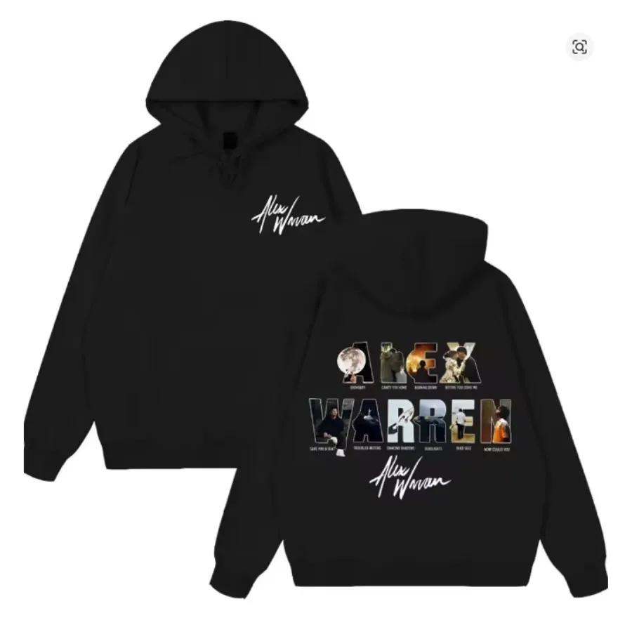Alex Warren Tour 2026 Oversized Women/Men Hoodie Sweatshirt Y2K Streetwear Hip Hop Pullover Hooded Jacket Casual Tracksuit194