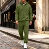 Men's 2-Piece Hoodie Sweatshirt Set Color Casual Sportswear for Everyday Wear