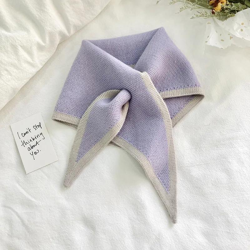 Kobiety Jesień Ciepłe Fałszywe Kołnierze Mały Szal Kobiecy Dzianinowy Szalik Dziewczęcy Koszula Fałszywy Kołnierz Do Swetra Koszula Sukienka Odpinany Kołnierz