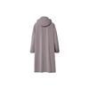 Uniqlo X Jil Sander Collaboration Loose Fit Long Hooded Coat Men coats Smoke-Gray 440367-04