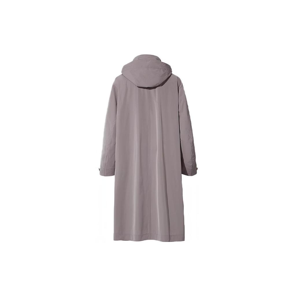 Uniqlo X Jil Sander Collaboration Loose Fit Long Hooded Coat Men coats Smoke-Gray 440367-04