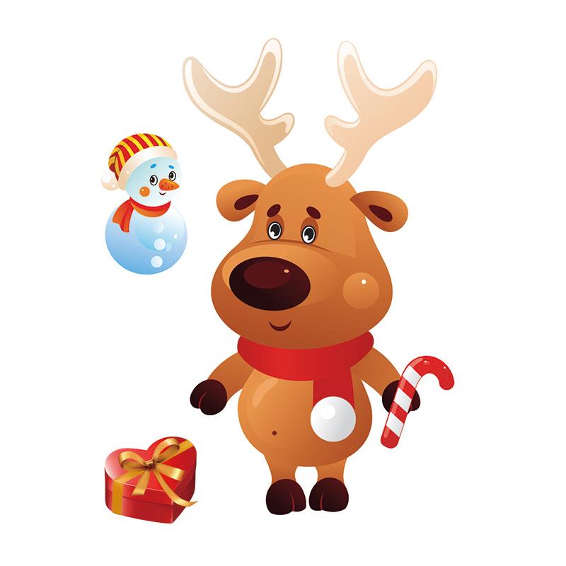 Decoratiuni de Crăciun Autocolant static de Crăciun Autocolant static pentru fereastră de Crăciun Autocolant de Moș Crăciun