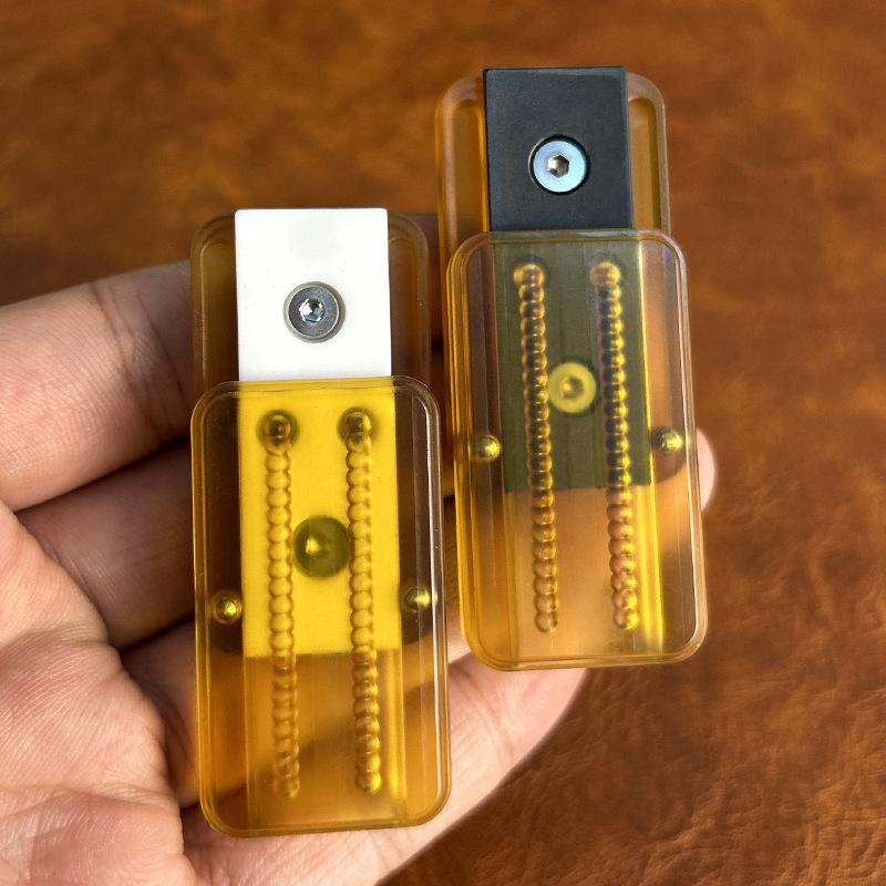 Slider Mechanical Magnetic Push Card Pushing Plate Sensory Stress Reducing Toys Edc Decompression Anti-Stress For Kids Adults Children's Birthday Gift