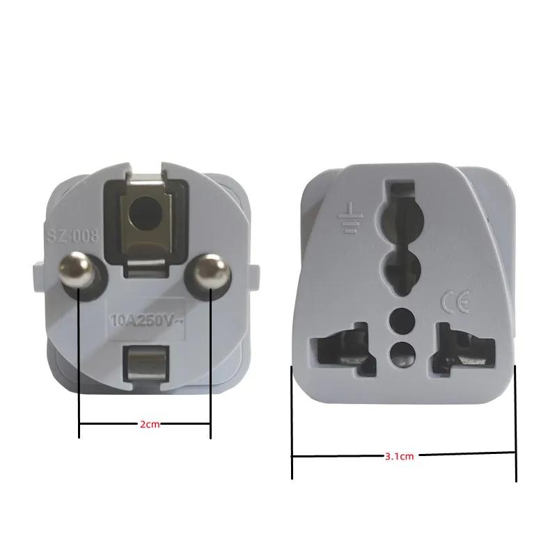 Eu Plug To US UK Universal Power Plug Adapter, South Korea Israel Brazil Travel Socket Converter Charger ,us To Eu Adapter