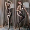 Women's Underwear, Transparent One-piece Mesh Jacket, Open Crotch Mesh Socks