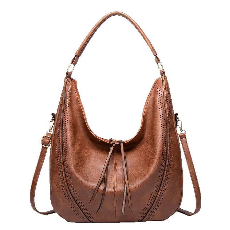 Cross-Border Retro Crossbady Handbag Women's New Fashion All-Match Underarm Bag Large Capacity Shoulder Tote Bag