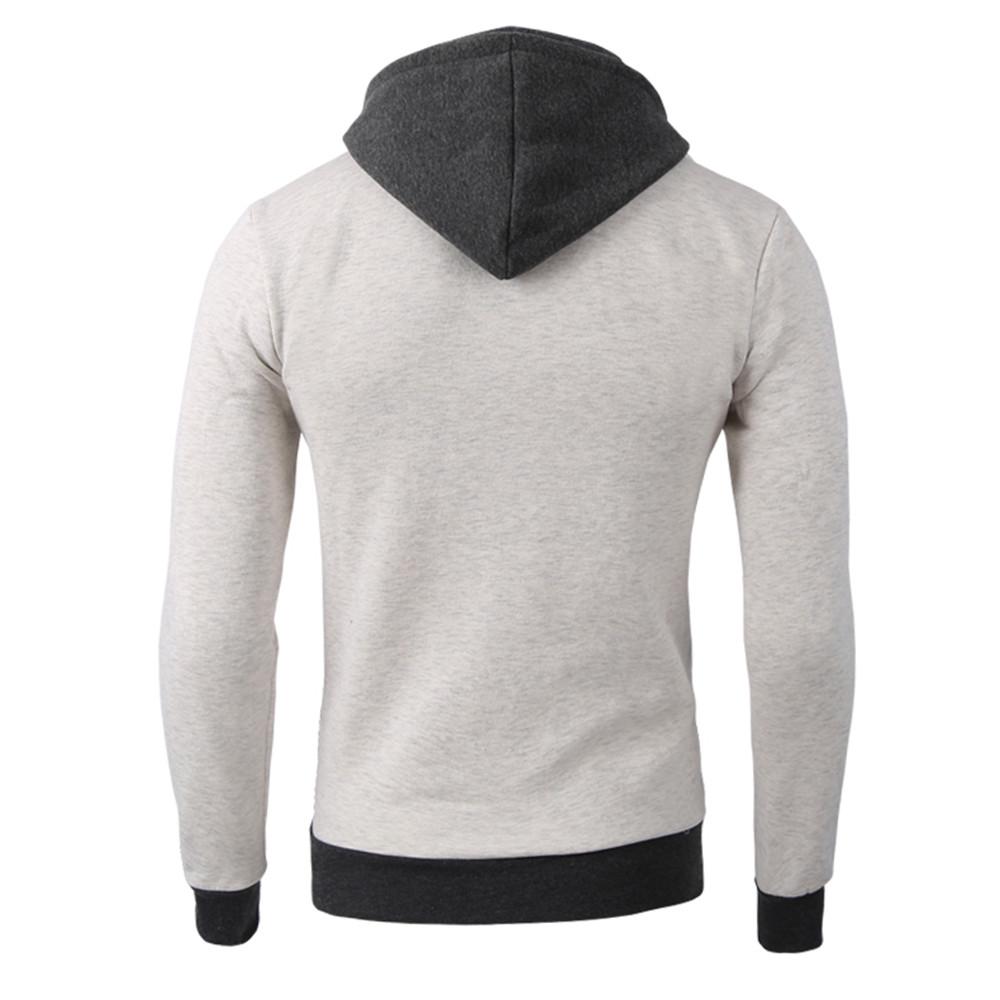 Men's Winter Warm Casual Zipper Long Sleeve Hooded Coat Top Blouse Jacket