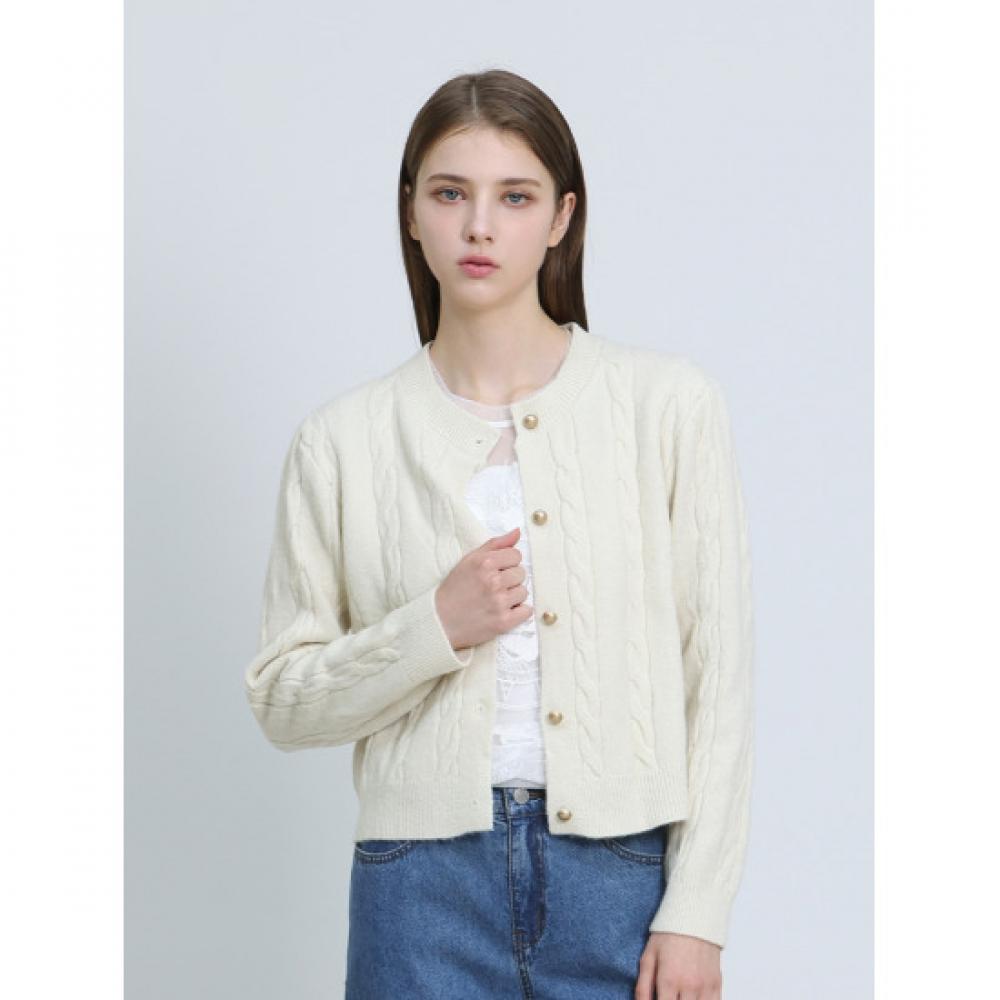 Ozoc Cable Gold Cardigan Ozoc 001