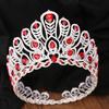 Adult Princess Crown with Rhinestone Simple Style Dazzling Rhinestones Ornaments for Masquerade Ball Banquet Cosplay