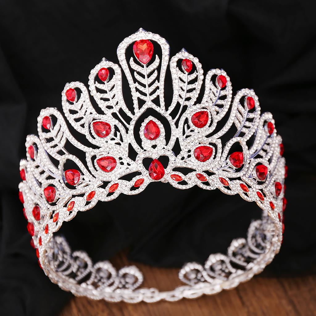 Adult Princess Crown with Rhinestone Simple Style Dazzling Rhinestones Ornaments for Masquerade Ball Banquet Cosplay