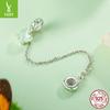 Spring Green Butterfly Safety Chain Diy Bracelet Beaded Accessories 925 Silver Beads