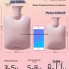 Thickened Cute Plush Hot Water Bottle - Old-Fashioned, Explosion-Proof Design for Warm Feet, Bed Heating, and Hot Compress Therapy