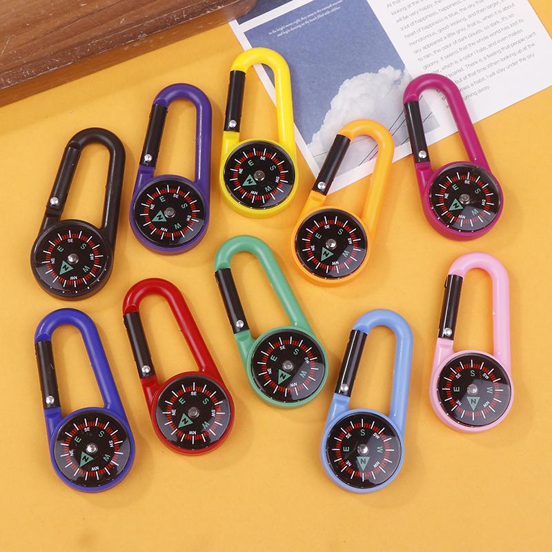 Εξωτερικό ABS Μίνι Πυξίδα Καραμπίνερ Κάμπινγκ Πολύχρωμο Κλειδοθήκη Γρήγορης Απελευθέρωσης Ορειβασία Πεζοπορία Πόρπη Σακιδίου Με Πυξίδα