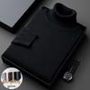 Men's Winter High Neck Thick Loose Knit Sweater - Solid Color Casual Versatile Top
