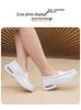 Women's Summer Cowhide Nurse Shoes: Breathable, Soft-Sole, Non-Slip Air Cushion Work Shoes for Comfort