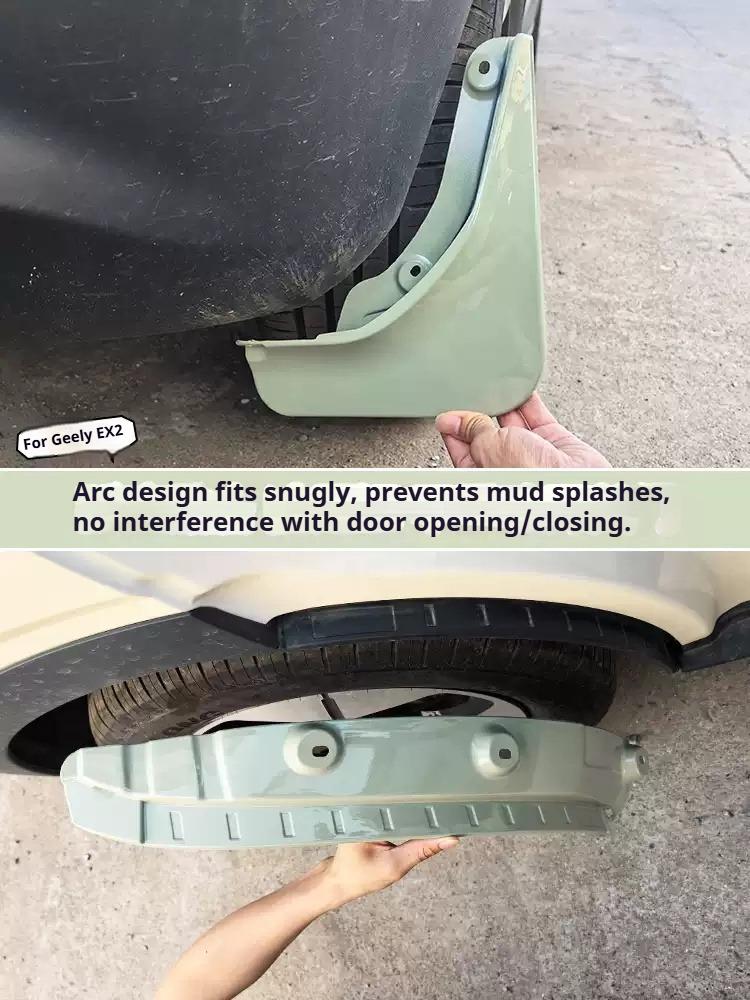 4Pcs for Geely EX2 Starry Wish Car Tire Mudguard Liner Flood Barrier ABS Exterior Modification Protective Car Accessories