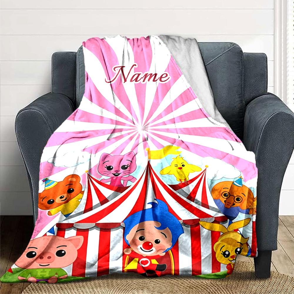 Custom Name Dreamy Friends Adventure blanket for Couch & Bed, Plush Cozy Fuzzy Blanket Super Soft & Warm Blankets for Fall and Winter. 0908125