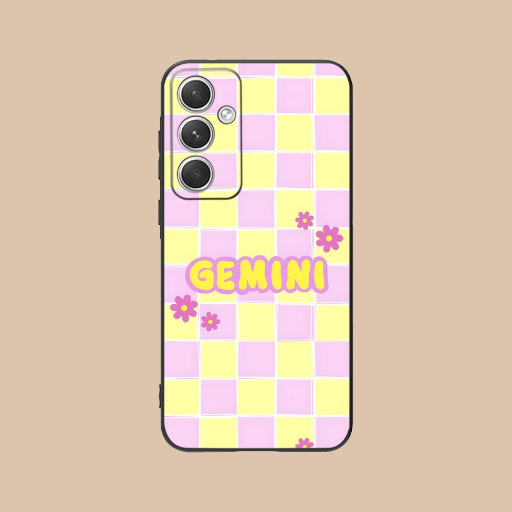 

Zodiac Sign Gemini Mobile Phone Case for Samsung Galaxy S26 S25 S24 S23 S22 S21 S20 Note20 Plus FE Ultra Colorful Cover Luxury Galaxy S26