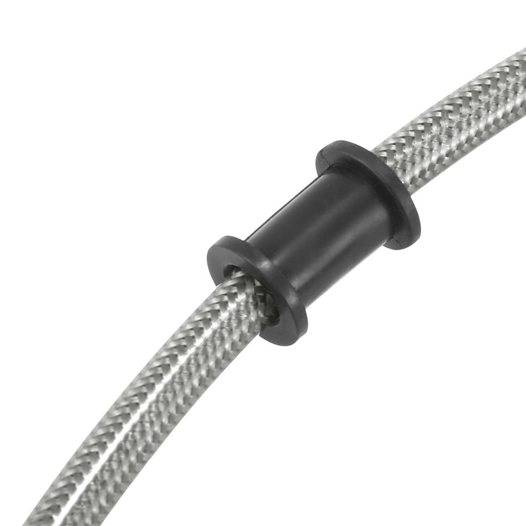 Motoforti Motorcycle Brake Clutch Universal Hose Line Pipe Hydraulic Reinforced Stainless Steel Braided Silver Tone 90cm Length