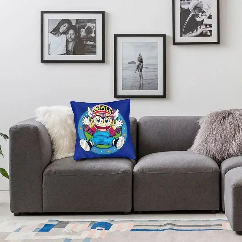 Arale Norimaki Dr. Slump Modern Pillow Cover Decoracion Salon Japan Anime Manga Cushions for Sofa Printing Custom Chair Cushion