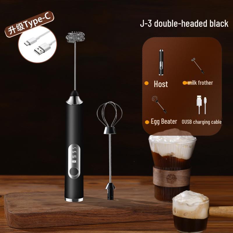 Portable Rechargeable Handheld Electric Milk Frother & Coffee Mixer