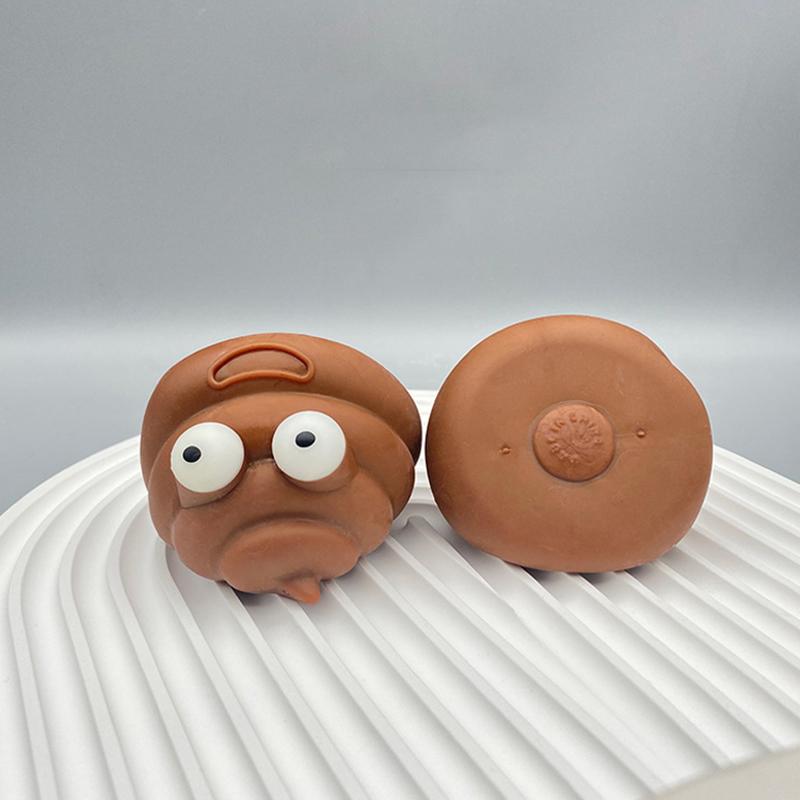 Stlačovací Štípací Větrací Míč Dekompresní TPR Hračky Gadgety Lepkavý Míč Hovno Vtipné Záludné Dospělí Děti Náctiletí Dárky Hračky pro Uvolnění Stresu