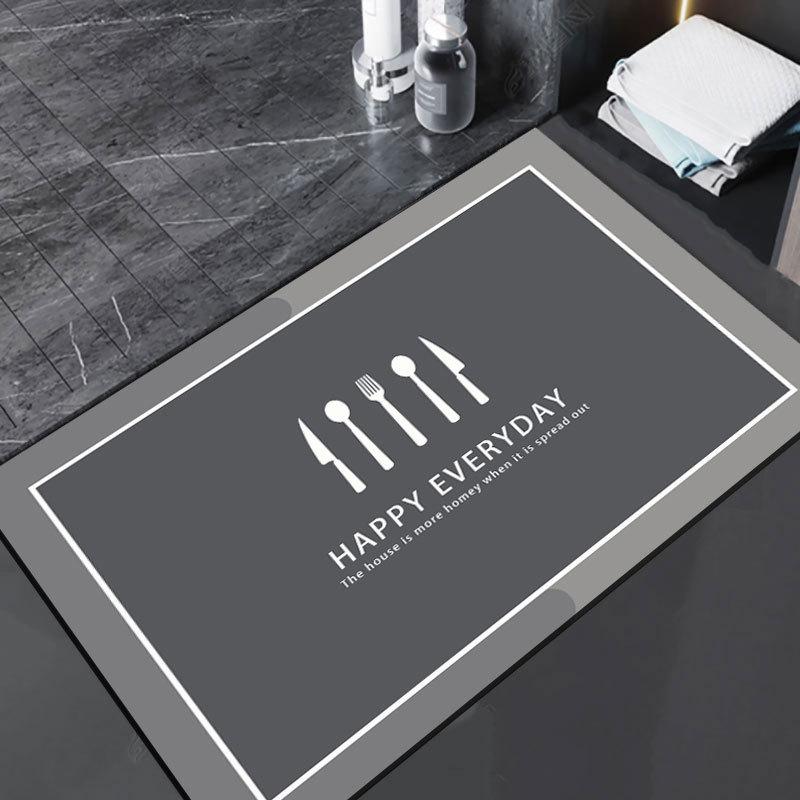 Diatom Mud Non-slip Quick Dry Bathroom Mat